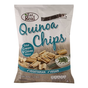 Eat Real Quinoa Chips Sour Cream and Chives 80 g