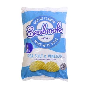 Seabrook Salt and Vinegar Crinkle Crisp 6 x 25 g