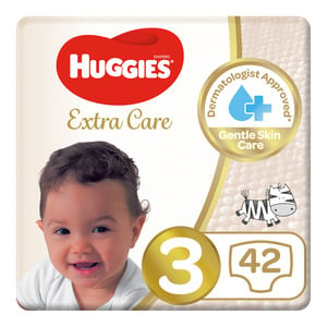 Huggies Extra Care Diapers Size 3, 4-9kg 42pcs