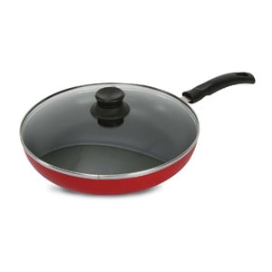 Chefline Non Stick Fry Pan with Lid, 26 cm