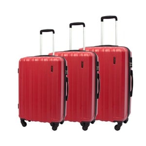 Wagon R ABS 4Wheel Hard Trolley WB628 3Pcs Set (20"+24"+28") Assorted Color