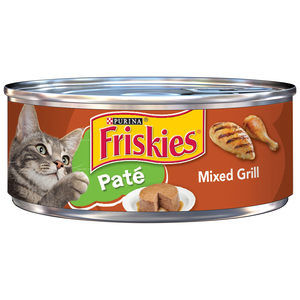 Purina Friskies Pate Wet Cat Food, Pate Mixed Grill 156 g