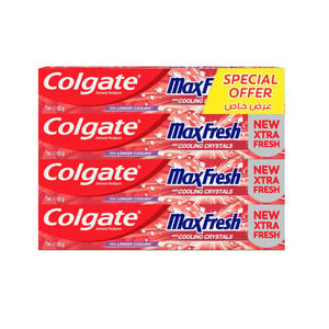 Colgate Max Fresh Toothpaste Cooling Crystal 4 x 75 ml