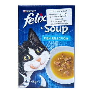 Purina Felix Fish Soup Catfood 6 x 48 g
