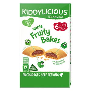Kiddylicious Apple Fruity Bakes For 12 Months, 6 x 22 g