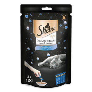 Sheba Creamy Treat Cat Food Tuna Flavour 24 x 48 g