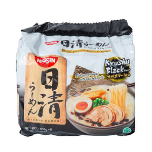 Nissin Japanese Ramen Kyushu Black Instant Noodles 5 x 106 g