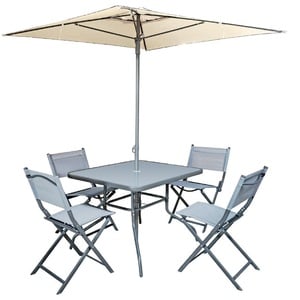 Desert Ranger Kingston Patio Table With Chair Set 4 Persons