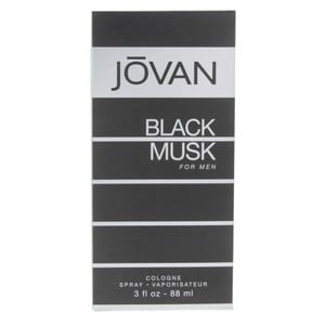 Jovan Black Musk Cologne Spray for Men, 88 ml