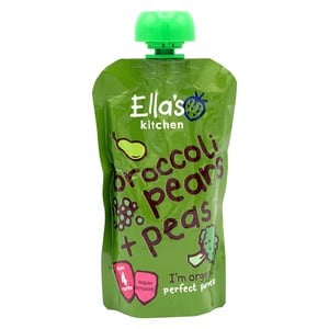Ella's Kitchen Baby Food Broccoli Pears + Peas 120 g