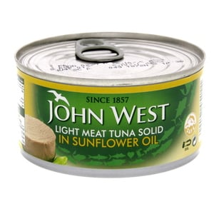 John West Light Meat Tuna Solid In Sunflower Oil 170 g